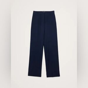 Banana Republic Straight Trouser In Navy